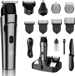 Wahl USA Stainless Steel Lithium Ion 2.0+ Beard Trimmer for Men, Electric Shaver - Picture 1 of 7