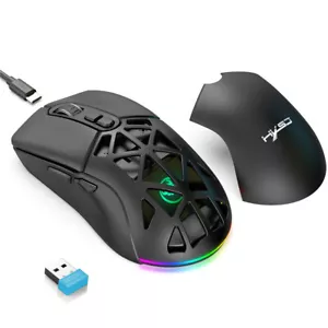 New 26 Dual-mode Wireless Mouse 2.4G BT5.1 RGB Backlight 4800DPI 650MAH - Picture 1 of 26