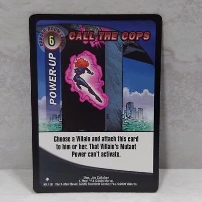 Marvel X-Men #49 Power Up Call The Cops Trading Card WOTC 2000 TCG CCG - Image 1 of 4
