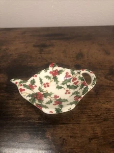 Vintage Christmas Holly berry tea bag holder (A Special place 2004) (B2) - Picture 1 of 5