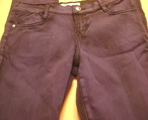 GIRLS L.E.I. LOWRISE SKINNY TINTED DENIM JEANS SIZE 12 REGULAR-PURPLE/BLUE - Picture 1 of 2