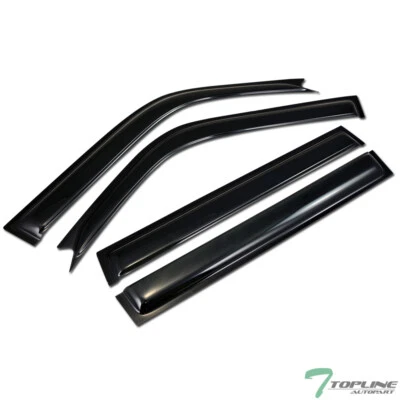 Topline For 1996-2000 Toyota Rav4 4 Door Sun Rain Guard Vent Shade Window Visors - Image 1 of 4