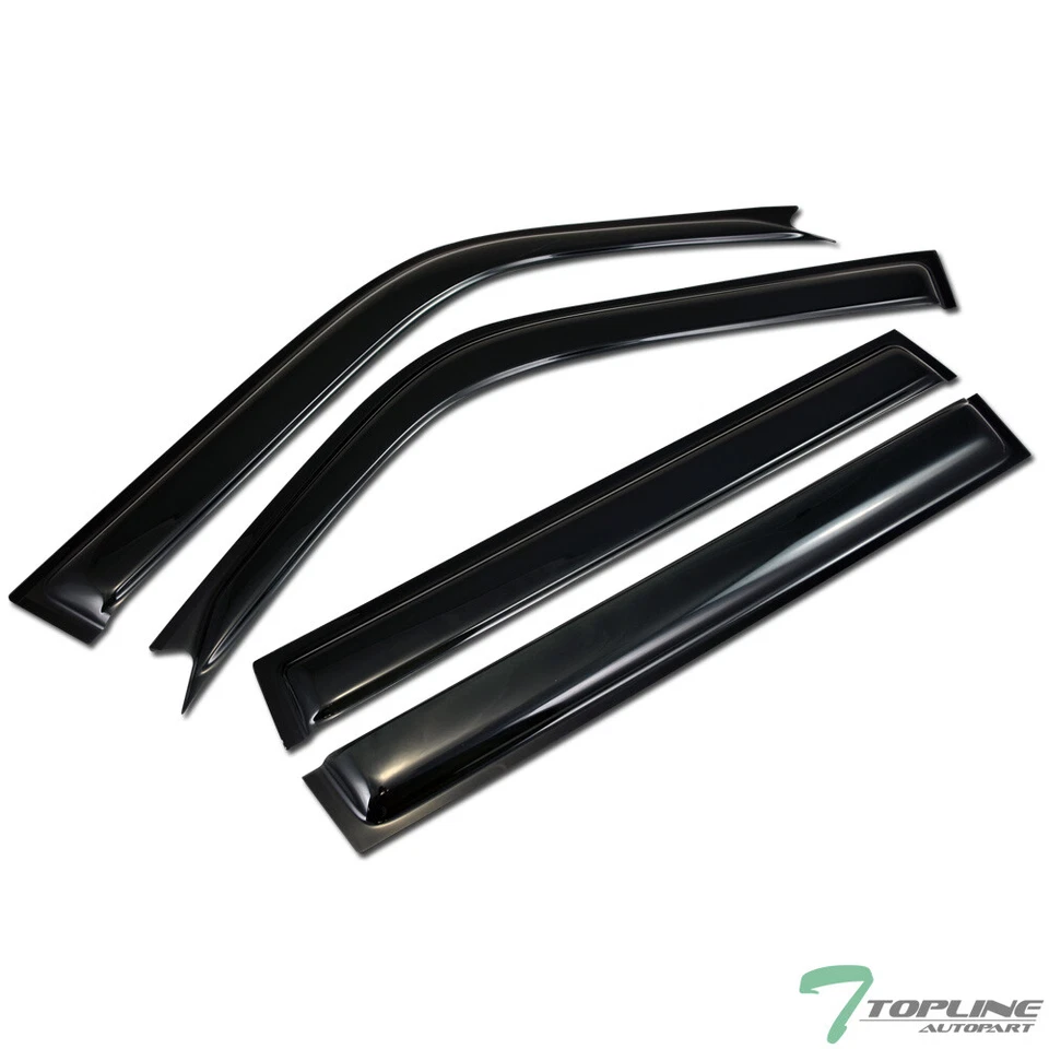 Topline For 1996-2000 Toyota Rav4 4 Door Sun Rain Guard Vent Shade Window Visors - Image 1 of 4