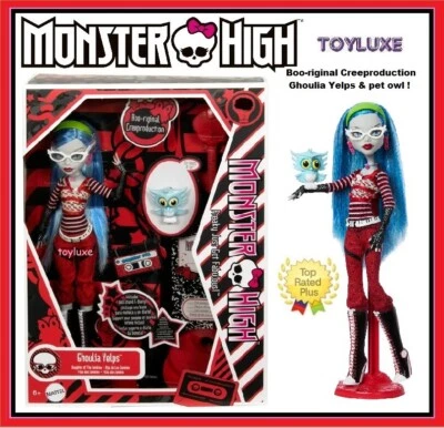 Monster High Booriginal Creeproduction Ghoulia Yelps ¡Muñeca coleccionable con mascota! Foto 1 de 4