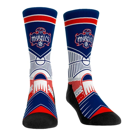 Rock Em Socks Washington Mystics Full Court Press Crew Socks Cover