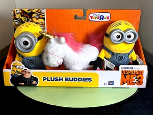 Despicable ME3 Toys R US Exclusive Plush Buddies Carl, Dave & Fluffy NEU - Bild 1 von 8