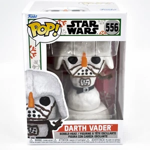 Funko Pop! Figura de vacaciones Star Wars muñeco de nieve Darth Vader brillo #556 - Imagen 1 de 7