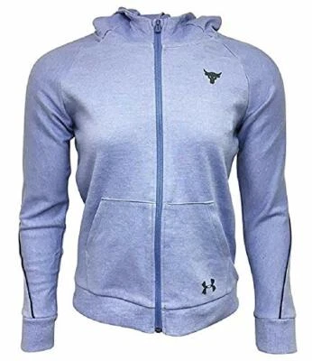 Under Armour Girls Full-Zip Jacket Cotton/Polyester Blend Purple 10-12 M 1348... - Image 1 of 2