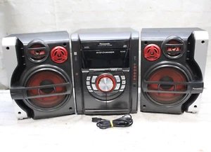 Panasonic Stereo System 5 CD Player Cassette Playr SA-AK330 Bass Boost No Remote - Picture 1 of 15