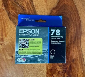 New - Epson T078 Black Ink Cartridge - T078120-S - Best By : 01/2027 - Photo 1/1