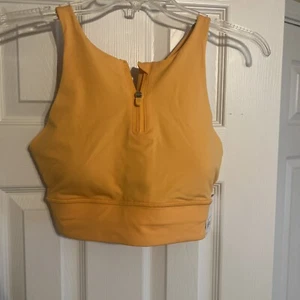 Lululemon Energy High-Neck Long-Line Zip-Front Bra  Mango Dream Size 10 NWT - Picture 1 of 5