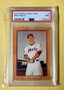 2013 Topps Turkey Red MIKE TROUT PSA 9 Super Rare 1st Turkey Red Rookie Angels - Picture 1 of 2