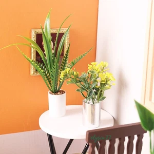 Mini plantas flores miniaturas escala 1:12 casa de muñecas comestibles botánicos jardín - Imagen 1 de 17