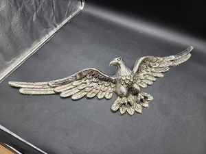Colgador de pared vintage de metal fundido arte águila 8 lb pesado hierro estadounidense pájaro decorativo - Imagen 1 de 21