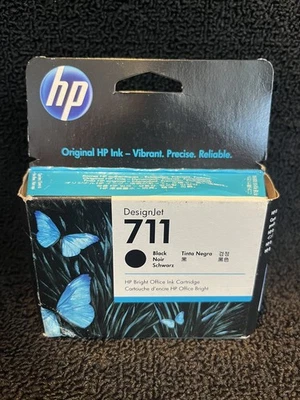 Genuine HP 711 Black Ink Cartridge CZ133A Date: March 2026 - Image 1 of 4