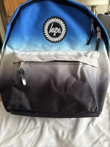 Hype Boys Rucksack/ Backpack Blue Faded Print - Picture 1 of 2