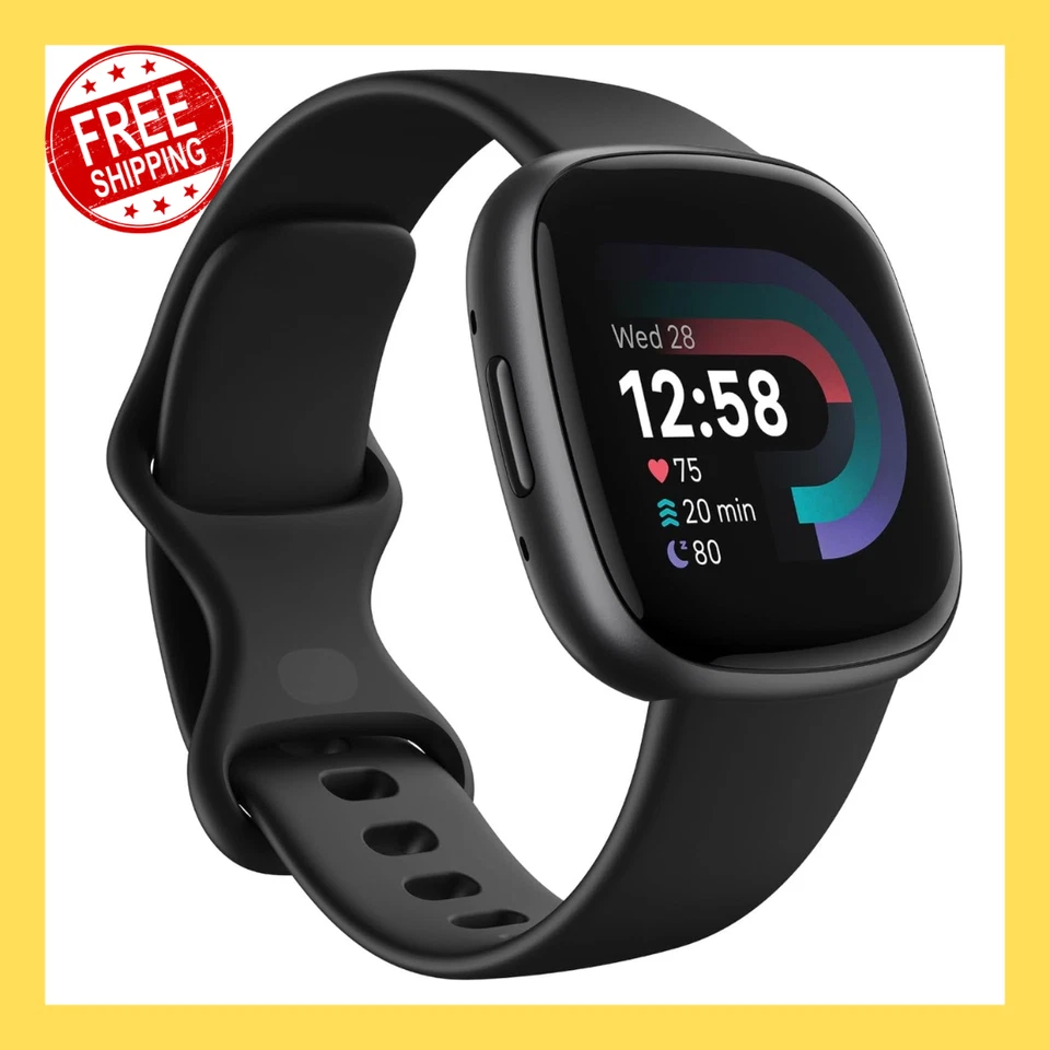 Fitbit Versa 4 Fitness Smartwatch with Built-in GPS -Working Good