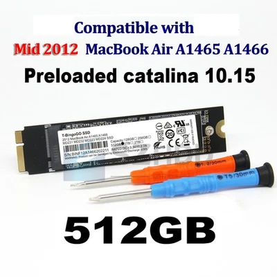 512GB RE THNSNS256GMFP SSD 17+7pin For MacBook Air 11” A1465 13” A1466 Mid 2012 - Image 1 of 4