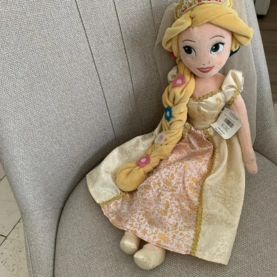 Disney Store запутанный Rapunzel свадьбы невесты 21 в плюшевая кукла распродано новый с ярлыками - Изображение 1 из 4