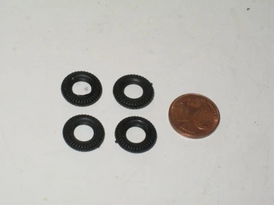 C30 CORGI, 4X pneus striés bande ronde (mini's,herald, spoton...).... 12 / 6 - Immagine 1 di 4