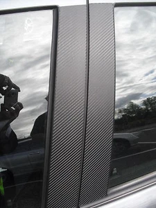 Vauxhall Vectra B 4 y 5 puertas efecto fibra de carbono pilar moldura pegatina kit SRi GSi - Imagen 1 de 4