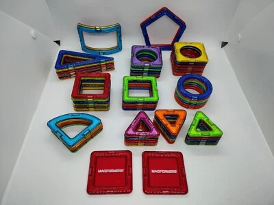 MAGFORMERS 60 piezas Azulejos Magnéticos Formas Geométricas STEM Juguete Lote 100% Juego Completo Foto 1 de 4