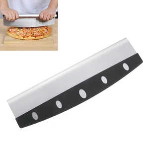 Pizzaschneider Edelstahl scharfe Wippklinge mit Klingenabdeckung 14 Zoll Länge - Bild 1 von 8