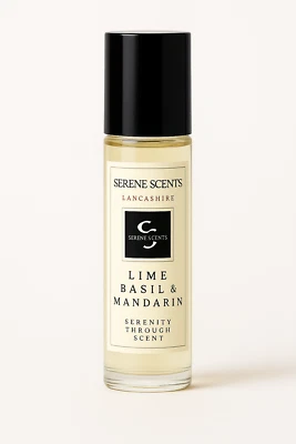 SERENE SCENTS Lime Basil & Mandarin | 10ml Perfume Oil Rollerball | Fresh Citrus | No Alcohol