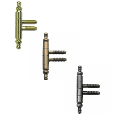 2x Stil Einbohrband 9 mm Fensterband Möbelband Scharnier zum Einbohren Zierkopf - Bild 1 von 4