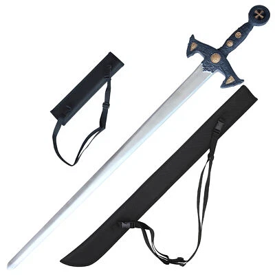 Knights Templar Crusader Foam Sword LARP Cosplay Medieval Prop 41" Replica - Image 1 of 4