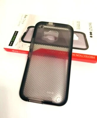 Tech 21 Evo Check FlexShock Case/Cover For HTC One M9  in CLEAR/BLACK Colors - Image 1 of 4