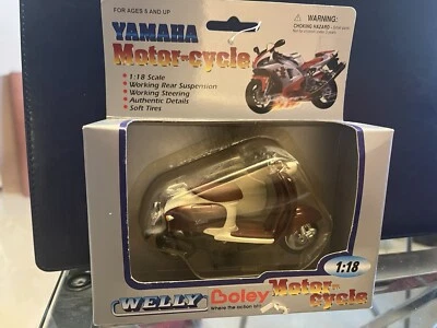 yamaha motorcycle welly vina vespa 1:18 model in box FREE SHIPPING Brown - Image 1 of 2