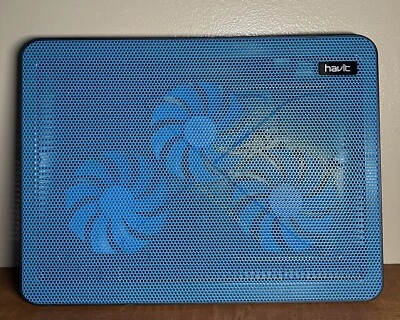 Almohadilla de enfriamiento refrigerador para computadora portátil Havit HV-F2056 15,6"-17" - USB portátil delgado - azul Foto 1 de 3