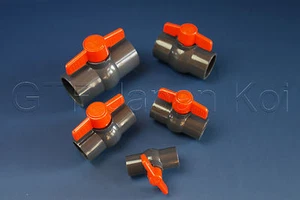 Kugelhahn PVC Absperrhahn Absperrventil in: 20 25 32 40 50 oder 63mm 10bar - Bild 1 von 3
