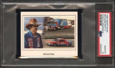 Tarjeta Sportstar 1986 gráficos fotográficos Richard Petty PSA 10 gemas como nueva POP 14 GOAT Foto 1 de 4