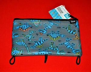 Dinosaur Zipper Pencil Pouch Case Holder Fits 3 Ring Binder Kids DINO Fast ! - Picture 1 of 4