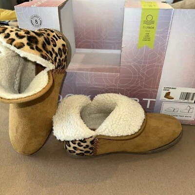 Rockport Womens Suede Cheetah Print Booties Size 7 - Image 1 of 4