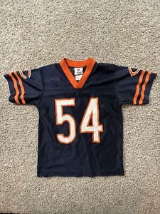 Brian Urlacher Jersey Boys Small Size 8 Blue Chicago Bears Youth Kids