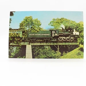 Black River & Western Railroad Engine #60 Copper Hill Trestle Unposted Postcard - Picture 1 of 2