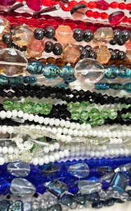 18 - Glass bead strands jewelry making beads lot Quality Crystal Czech FREE SHIP - Picture 1 of 22
