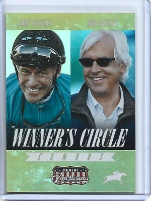 Gary Stevens/Bob Bafert 2015 Panini Americana Winner's Circle Combos GOLD #3 - Image 1 of 2