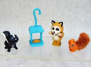 LOTE DE COLECCIÓN 1994 LITTLEST PETSHOP CHIRPY TREE FRIENDS MAPACHE MOFETA Y ARDILLA - Imagen 1 de 2