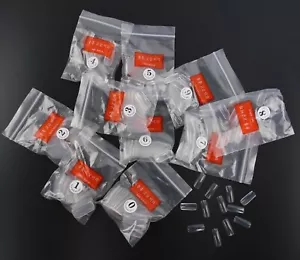 500 Clear Color Full Cover False Fake Nail Art Tip - Picture 1 of 2