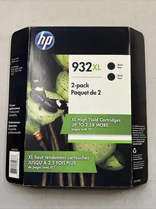 Cartucce di inchiostro nero per stampante HP 932XL confezione doppia confezione da 2 9/2019 nuove - Foto 1 di 5