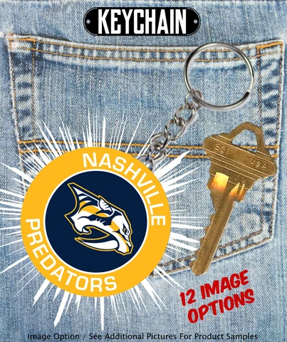 Nashville Predators - Keychain - Choose From 12 Designs Cover