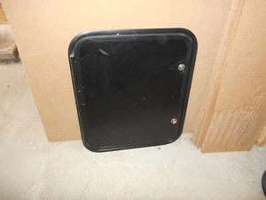 *24" X 20" HATCH BAGGAGE CARGO COMPART STORAGE DOOR RV BLACK FREE SHIP *306* - Bild 1 von 5