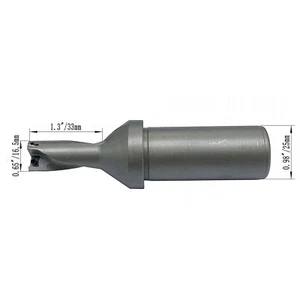 Φ16.5-2D-C25 WC/SP/WD Indexable Drill 25mm SP U drill C25-16.5-2D,For SPMG060204 - Picture 1 of 8