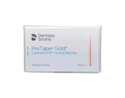 New Protaper Gold F1,F2 AND F3 GUTTA Percha Points Dentsply Tulsa Box of 60 - Image 1 of 3