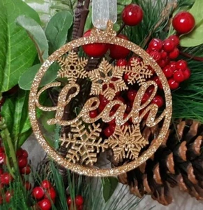 Personalisierter Baumschmuck, Schneeflocke Name, Kugel, Christbaumschmuck - Bild 1 von 8
