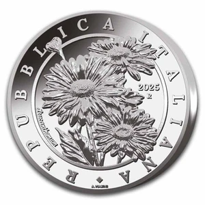 2025 Italy 1 oz Silver Flora and Fauna BU - The Daisy - Picture 1 of 3